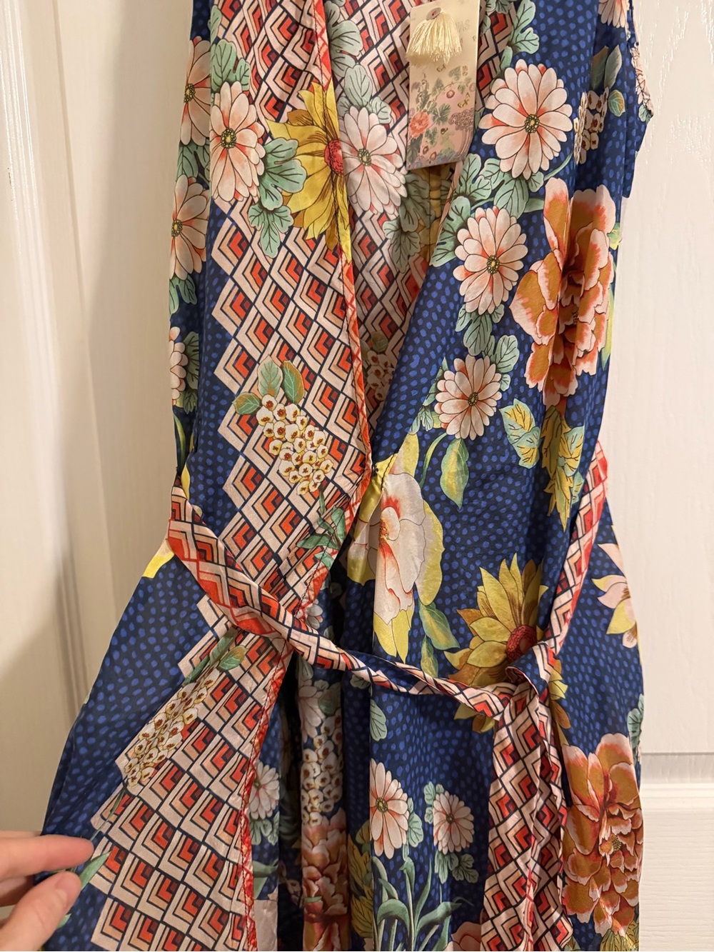 Johnny Was NWT Floral Maxi Dress / Kimono Cover-Up - Picture 5 of 8